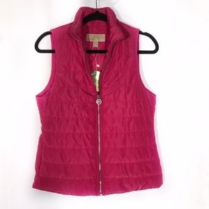 Michael Kors Pink Puffer Vest NWOT